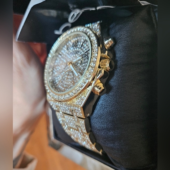 Bebe Full Pave Crystal Bezel Watch - Picture 6 of 11